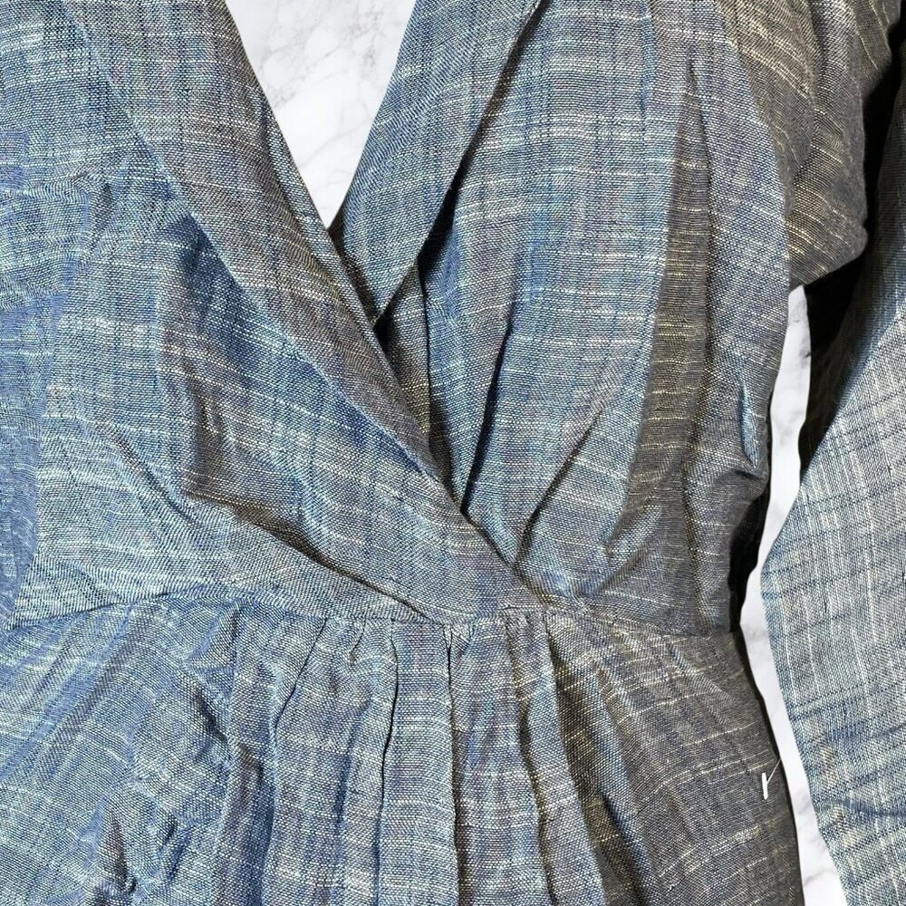L'Academie The Noela Mini Dress - Dusty Blue - Picture 5 of 9